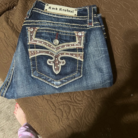 Rock Revival Denim - EUC CUTE ROCK REVIVAL CELINDA STRAIGHT 32/30